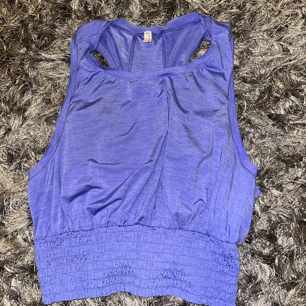 FP Movement Lavender Work Out Razor Back Top